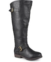 Journee Collection Womens Spokane Studded Riding Boots In Black