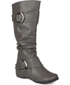 Journee Collection Journee Women's Extra Wide Calf Paris Boot In Gray