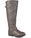 JOURNEE COLLECTION WOMEN'S EXTRA WIDE CALF SPOKANE STUDDED BOOT
