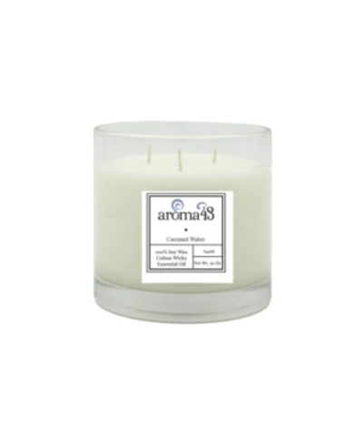 Aroma43 Coconut Water Large 3 Wick Luxury Candle In Multi