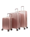 American Green Travel Melrose S Anti-theft Hardside Spinner Luggage, Set Of 3 In Rose Gold