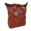 Mcklein Kennedy 17" Dual Access Laptop Backpack In Brown