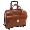 Mcklein Lakewood, 15" Fly-through Checkpoint-friendly Ladies Laptop Briefcase In Brown