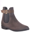 DÄV DAV GLASGOW SUEDE WATERPROOF WOMEN'S RAIN BOOTIE WOMEN'S SHOES