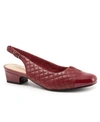 Trotters Dea Pump In Dark Red