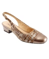 Trotters Dea Sling Back Heel Women's Shoes In Bronze