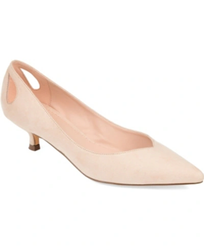 Journee Collection Journee Goldie Kitten Heel Pump In Nude
