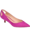 Journee Collection Journee Goldie Kitten Heel Pump In Magenta