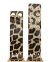 NIMITEC GLOSSY LEOPARD SNAP BUTTON APPLE WATCH BAND