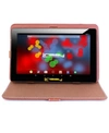 LINSAY 10.1" 1280 X 800 IPS SCREEN QUAD CORE 2GB RAM TABLET 32GB ANDROID 10 WITH BROWN LEATHER CASE