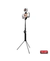TZUMI ON AIR HALO STICK 5" RING LIGHT WITH EXTENDABLE (4') TRIPOD, 3 LIGHT MODES, USB POWER, AND BLUETOOTH