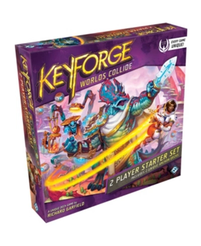 Asmodee Editions Keyforge- Worlds Collide Unique Deck Game Two-player Starter Set In No Color