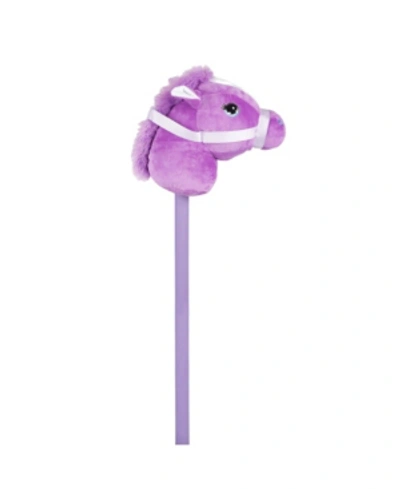 Ponyland Kids'  Giddy-up 28" Stick Horse Plush, Purple Pony Withsound In No Color