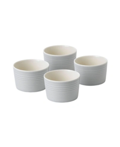 Gordon Ramsay Exclusively For  Maze Ramekin 9.5 Oz, Set Of 4 In Gray