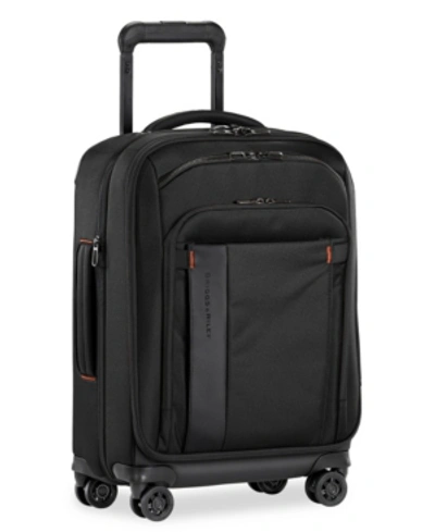 Briggs & Riley Zdx 21" Carry-on Expandable Spinner In Black