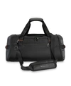 Briggs & Riley Zdx Large Coated Woven Duffel Bag In Black