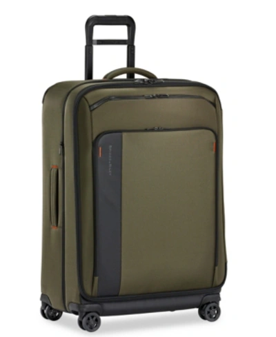 Briggs & Riley Large Zdx 29-inch Expandable Spinner Packing Case In Dark Green