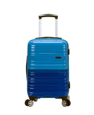 Rockland Melbourne 20" Hardside Carry-on Spinner In Blue