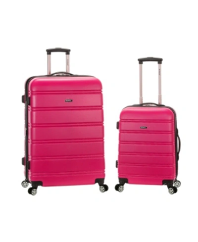 Rockland 2-pc. Hardside Luggage Set In Dark Pink