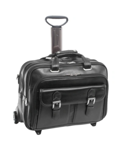 Mcklein Siamod Ceresola Checkpoint-friendly Detachable -wheeled Laptop Briefcase In Black