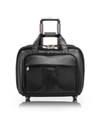 Mcklein Chicago, 15" Patented Detachable -wheeled Laptop Briefcase In Black