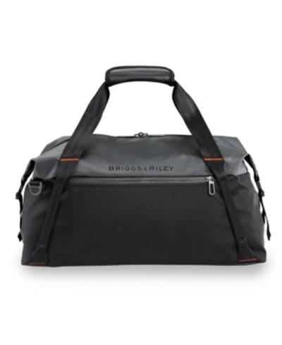 Briggs & Riley Zdx Cargo Travel Satchel In Black
