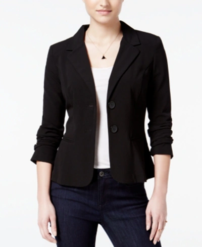 Bcx Juniors' Two-button Blazer In Black