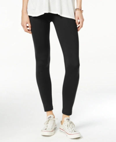 Hippie Rose Juniors' Ultra-soft Solid Leggings In Black