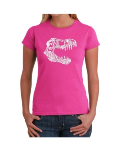 La Pop Art Women's Word Art T-shirt In Pink