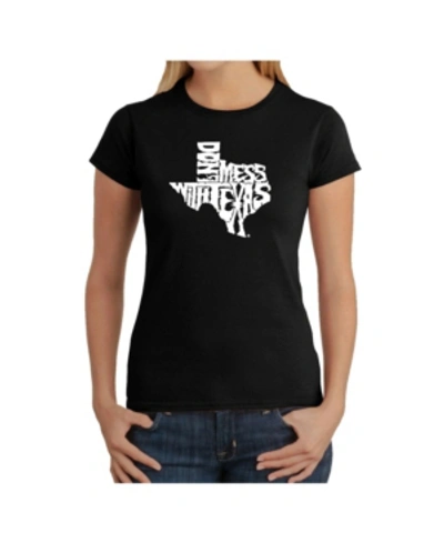 La Pop Art Women's Word Art T-shirt In Black