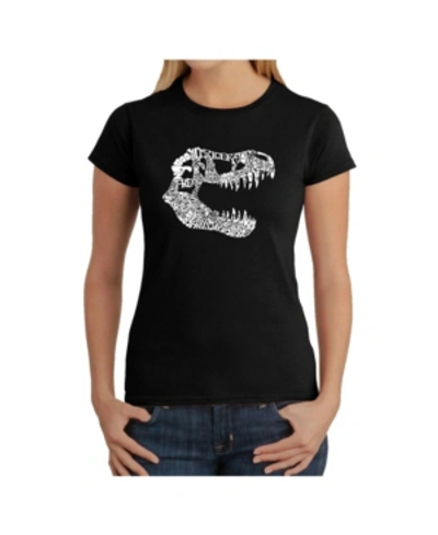 La Pop Art Women's Word Art T-shirt In Black