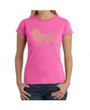 Shop La Pop Art Women's Word Art T-shirt In Pink