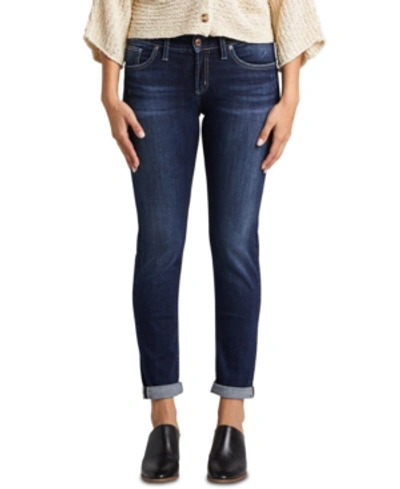 Silver Jeans Co. Boyfriend Ankle Straight Leg Jeans In Indigo