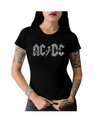 La Pop Art Women's Ac/dc Word Art T-shirt In Black