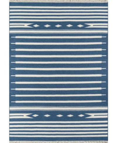 Erin Gates Thompson Tho-1 Billings Denim 7'6" X 9'6" Area Rug In Blue