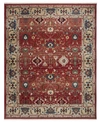 Ralph Lauren Ines Lrl1293c Red And Beige 8' X 10' Area Rug In Red