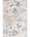 Nuloom Terra Contemporary Motto Abstract Beige 8' X 10' Area Rug In Beige