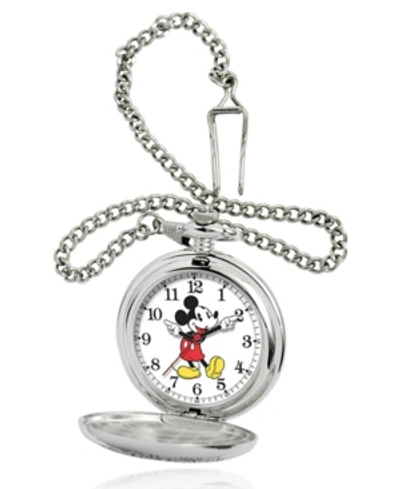 Ewatchfactory Disney Mickey Mouse Men's Pocket Watch In Silver