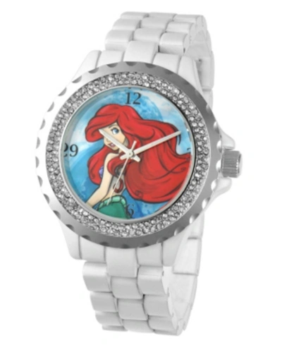 Ewatchfactory Disney Ariel Women's Enamel Spark White Alloy Watch