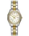 CARAVELLE DESIGNED BY BULOVA WOMEN'S TWO-TONE STAINLESS STEEL BRACELET WATCH 28MM