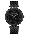 CARAVELLE DESIGNED BY BULOVA WOMEN'S BLACK STAINLESS STEEL BRACELET WATCH 38MM