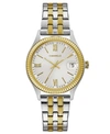 CARAVELLE DESIGNED BY BULOVA WOMEN'S TWO-TONE STAINLESS STEEL BRACELET WATCH 32MM