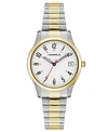 CARAVELLE DESIGNED BY BULOVA WOMEN'S TWO-TONE STAINLESS STEEL BRACELET WATCH 30MM