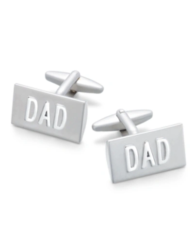 Rhona Sutton Sutton By  Men's Silver-tone "dad" Cuff Links