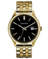 CARAVELLE DESIGNED BY BULOVA MEN'S GOLD-TONE STAINLESS STEEL BRACELET WATCH 41MM