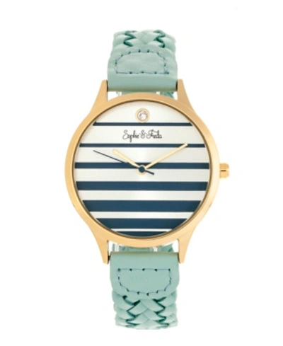 Sophie And Freda Quartz Tucson Genuine Leather Watches 36mm In Blue / Gold Tone / Rose / Rose Gold Tone / Silver