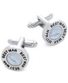 RHONA SUTTON SUTTON BY RHONA SUTTON MEN'S SILVER-TONE & IMITATION MOTHER-OF-PEARL BEST MAN CUFFLINKS