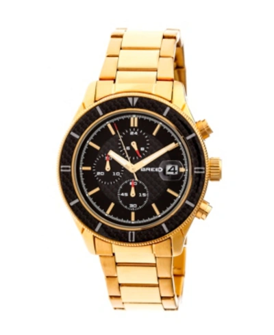 Breed Quartz Maverick Chronograph Gold Alloy Watches 43mm