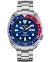 SEIKO MEN'S AUTOMATIC PROSPEX DIVER PADI STAINLESS STEEL BRACELET WATCH 45MM SRPA21
