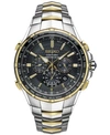 Seiko Men's Coutura Radio Sync Solar Chronograph Two-tone Stainless Steel Bracelet Watch 45mm Ssg010 In Two-tone